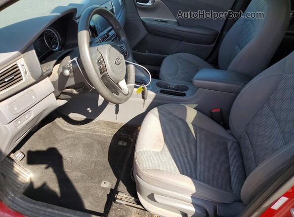 KNDCB3LC4H5064684 2017 KIA NIRO Red წინა სალონის ხედი