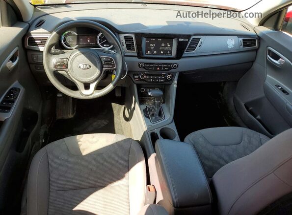 KNDCB3LC4H5064684 2017 KIA NIRO Red წინა პანელის ხედი