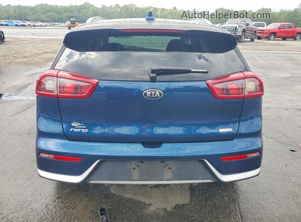 KNDCB3LC4J5211141 2018 KIA NIRO Blue Вид ззаду