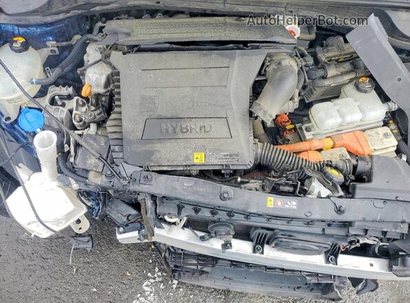 KNDCB3LC4J5211141 2018 KIA NIRO Blue Вид задньої частини салону