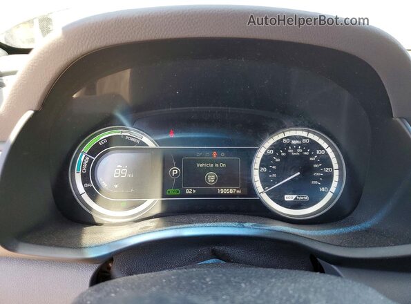 KNDCB3LC6H5045229 2017 KIA NIRO Черный Вид щитка приборов