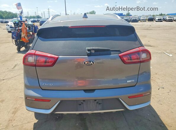 KNDCB3LC6J5202151 2018 KIA NIRO Gray უკანა ხედი