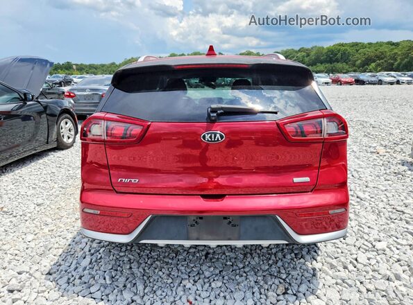 KNDCB3LC7J5157933 2018 KIA NIRO Красный Вид сзади