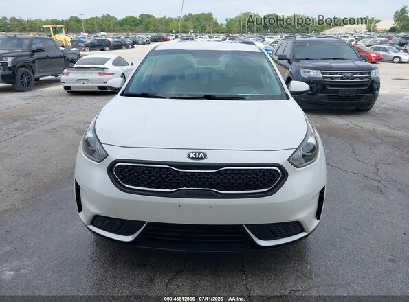 KNDCB3LC7J5158256 2018 KIA NIRO White Vista del cuadro de instrumentos