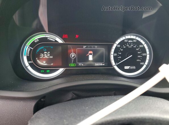 KNDCB3LC7K5264305 2019 KIA NIRO Белый Вид щитка приборов