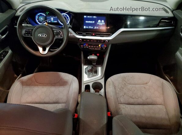 KNDCB3LC7M5464264 2021 KIA NIRO Blue Dashboard view