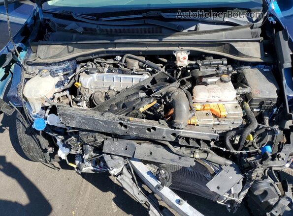 KNDCB3LC7N5548568 2022 KIA NIRO Blue ძრავის განყოფილების ხედი