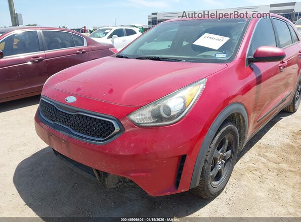 KNDCB3LC8J5123550 2018 KIA NIRO Красный Вид спереди