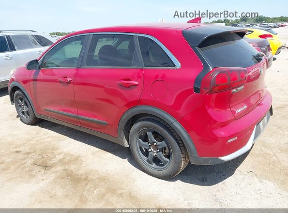 KNDCB3LC8J5123550 2018 KIA NIRO Красный Задняя левая четверть