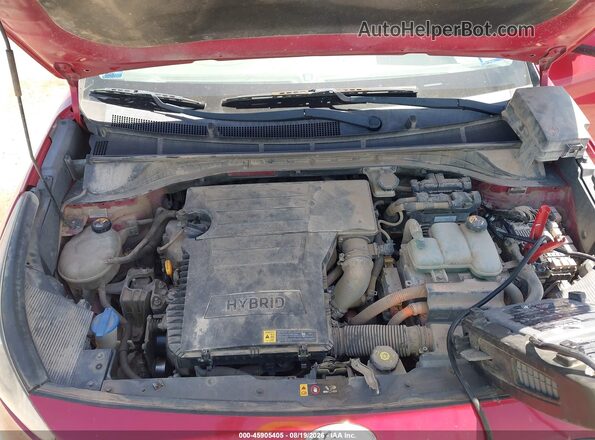 KNDCB3LC8J5123550 2018 KIA NIRO Красный Вид сзади