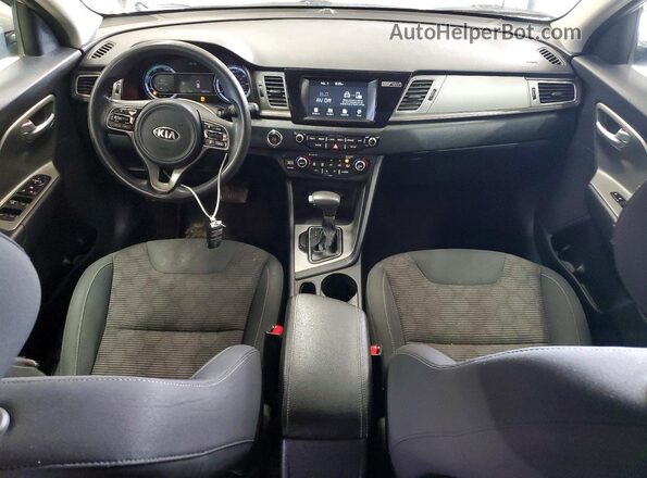 KNDCB3LC8J5200580 2018 KIA NIRO Silver Widok deski rozdzielczej