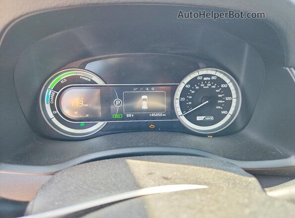 KNDCB3LC8J5200739 2018 KIA NIRO Blue Instrument cluster view