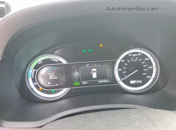 KNDCB3LC9J5203911 2018 KIA NIRO Белый Вид щитка приборов
