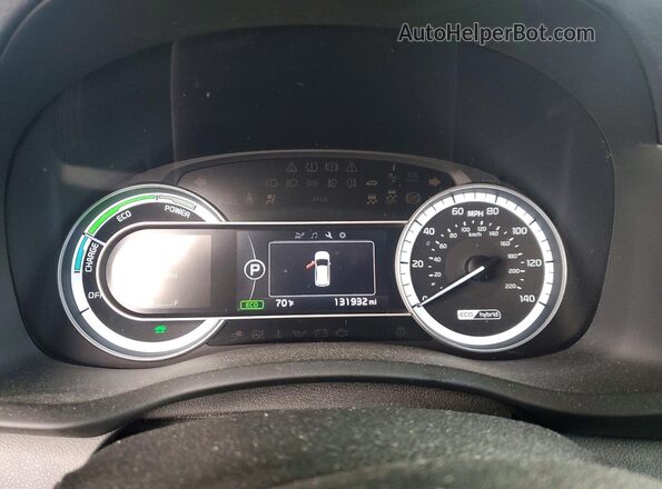 KNDCB3LC9K5252110 2019 KIA NIRO Blue Vista del cuadro de instrumentos