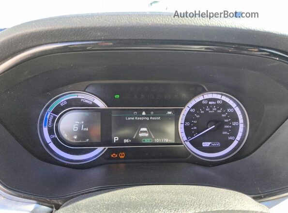 KNDCB3LC9L5422693 2020 KIA NIRO Черный Вид щитка приборов