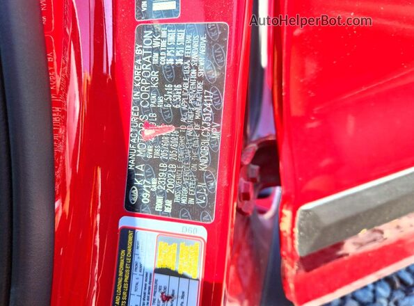 KNDCB3LCXJ5124117 2018 KIA NIRO Red Vista del compartimento del motor