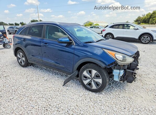 KNDCB3LCXJ5128491 2018 KIA NIRO Синий Передняя правая четверть