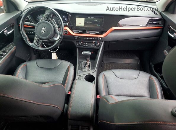 KNDCC3LC0L5421526 2020 KIA NIRO Orange Առջևի վահանակի տեսք