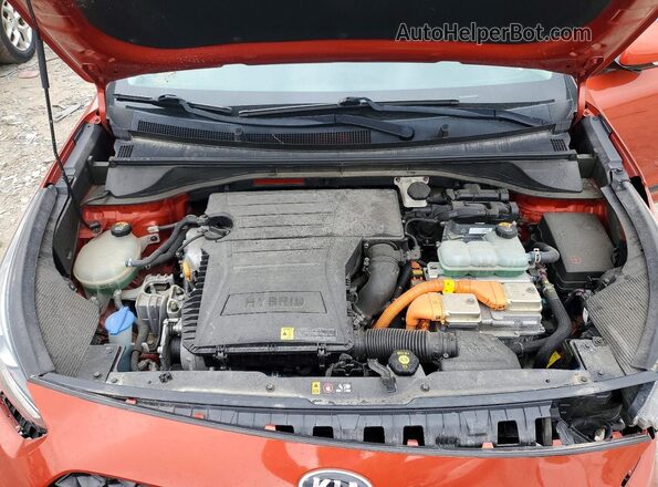 KNDCC3LC0L5421526 2020 KIA NIRO Orange Սալոնի հետևի տեսք