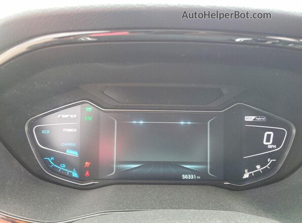 KNDCC3LC0L5421526 2020 KIA NIRO Orange Սարքավորումների վահանակի տեսք