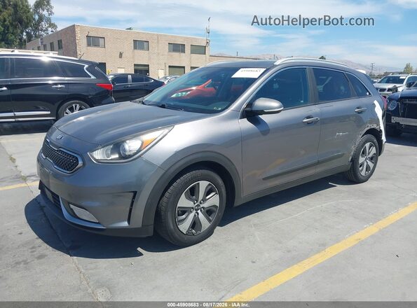 KNDCC3LC1H5057785 2017 KIA NIRO Gray Передня ліва чверть