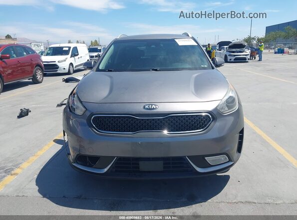 KNDCC3LC1H5057785 2017 KIA NIRO Gray Вид задньої частини салону