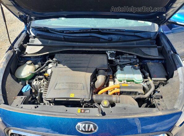 KNDCC3LC1J5127176 2018 KIA NIRO Blue Շարժիչի բաժամունքի տեսք
