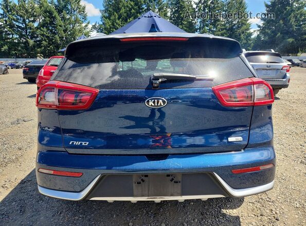 KNDCC3LC1J5127176 2018 KIA NIRO Blue Հետևի տեսք