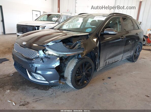 KNDCC3LC3J5147915 2018 KIA NIRO Gray წინა ხედი