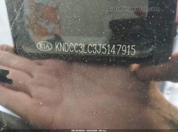 KNDCC3LC3J5147915 2018 KIA NIRO Gray ძრავის განყოფილების ხედი