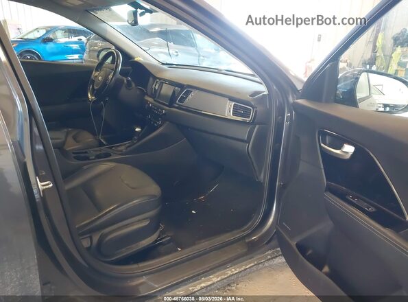 KNDCC3LC3J5147915 2018 KIA NIRO Gray წინა სალონის ხედი
