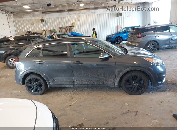 KNDCC3LC3J5147915 2018 KIA NIRO Gray უკანა სალონის ხედი