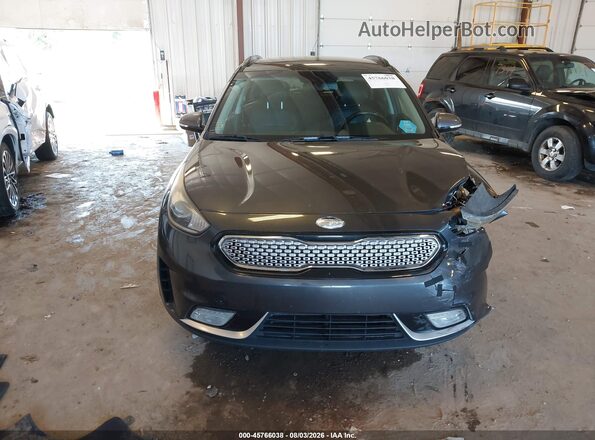 KNDCC3LC3J5147915 2018 KIA NIRO Gray ხელსაწყოთა პანელის ხედი