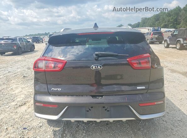 KNDCC3LC5H5037507 2017 KIA NIRO Brown უკანა ხედი