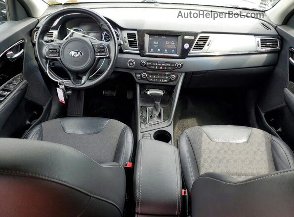 KNDCC3LC6H5081855 2017 KIA NIRO Black Вид панелі приладів