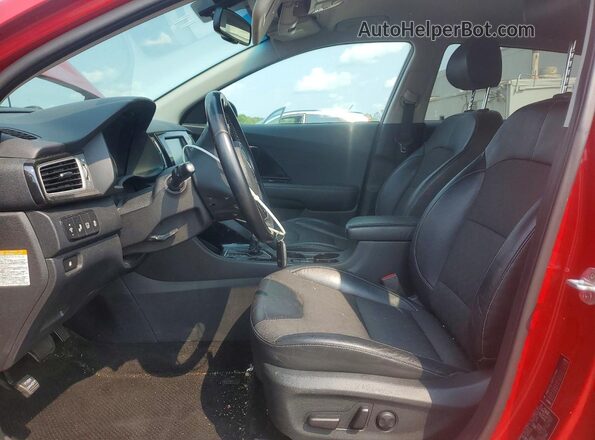KNDCC3LC6K5237996 2019 KIA NIRO Красный Вид салона спереди