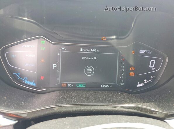 KNDCC3LC6N5495035 2022 KIA NIRO Красный Вид щитка приборов