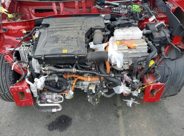 KNDCC3LC6N5495035 2022 KIA NIRO Красный Вид задней части салона