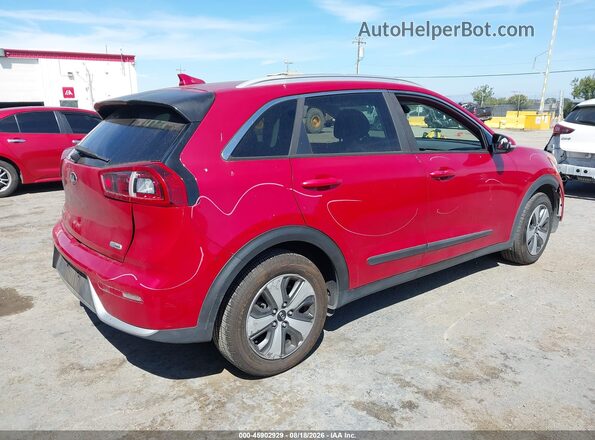 KNDCC3LC7H5079399 2017 KIA NIRO Red უკანა მარჯვენა