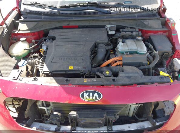 KNDCC3LC7H5079399 2017 KIA NIRO Red უკანა ხედი
