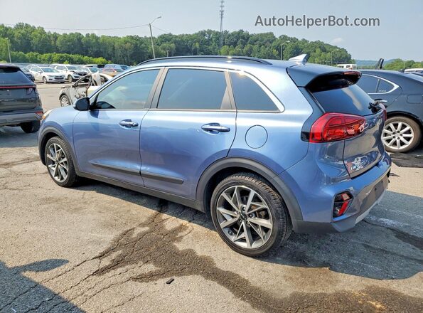 KNDCC3LC7N5546509 2022 KIA NIRO Blue Trasero izquierdo