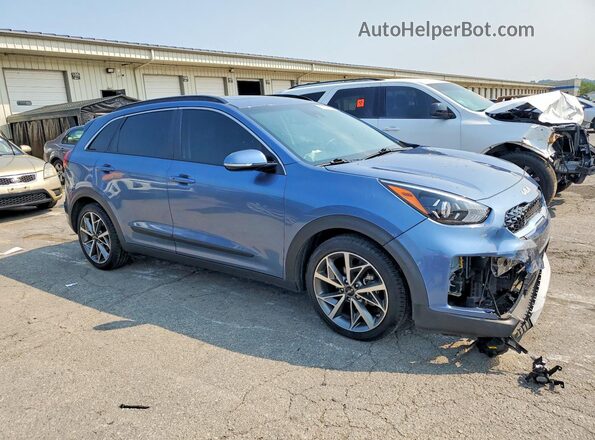 KNDCC3LC7N5546509 2022 KIA NIRO Blue Delantero derecho
