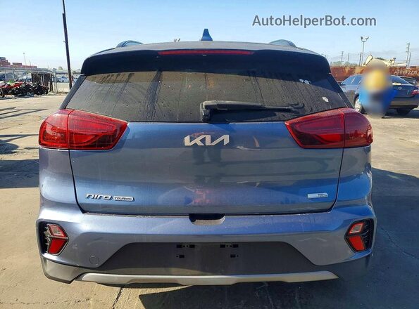 KNDCC3LC7N5546929 2022 KIA NIRO Blue უკანა ხედი