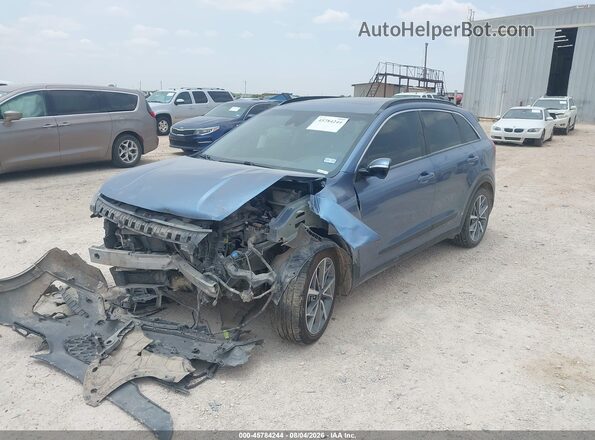 KNDCC3LC8N5515740 2022 KIA NIRO Light Blue Vista tres cuartos delantera izquierda