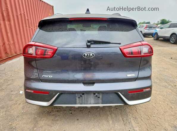 KNDCC3LCXJ5156949 2018 KIA NIRO Charcoal Вид ззаду