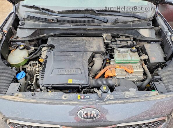 KNDCC3LCXJ5156949 2018 KIA NIRO Charcoal Вид задньої частини салону
