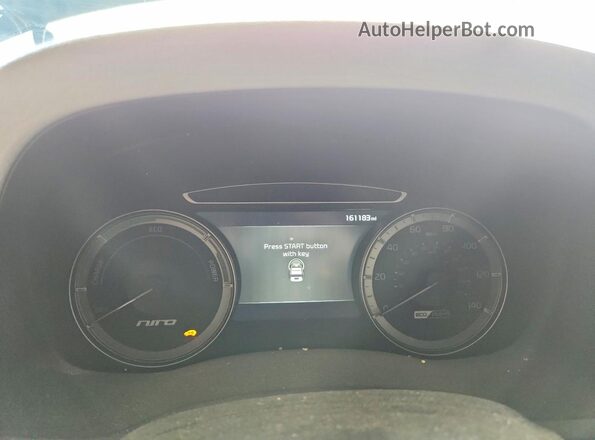 KNDCC3LD1J5203326 2018 KIA NIRO Черный Вид щитка приборов