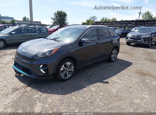 KNDCC3LG2N5159739 2022 KIA NIRO EV Gray Առջևի ձախ երեք քառորդ տեսարան