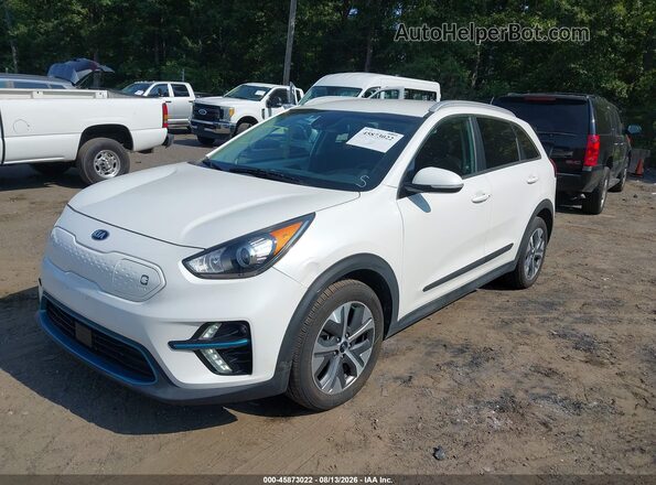 KNDCC3LG5K5023732 2019 KIA NIRO EV White Առջևի ձախ երեք քառորդ տեսարան