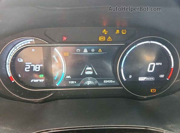 KNDCC3LG6L5070592 2020 KIA NIRO Gray Սարքավորումների վահանակի տեսք